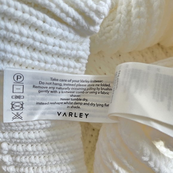New Varley Natalia Half-Zip Pullover White Sweater NWT Medium - Picture 15 of 16